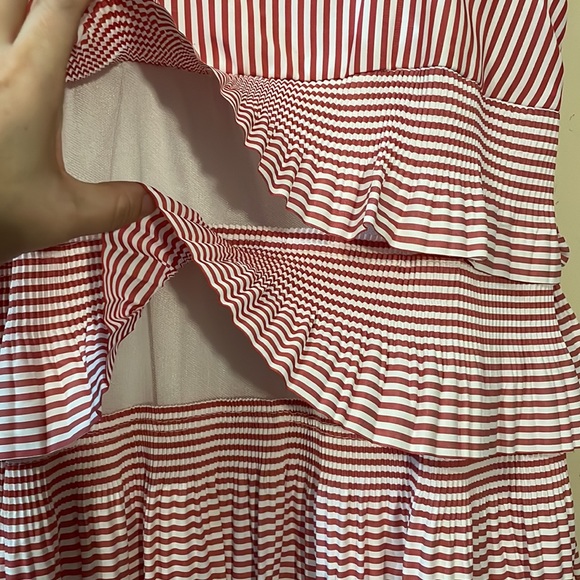 Chapter Stripes Tiered Ruffle Dress with Cut Out Size Medium - Picture 9 of 16